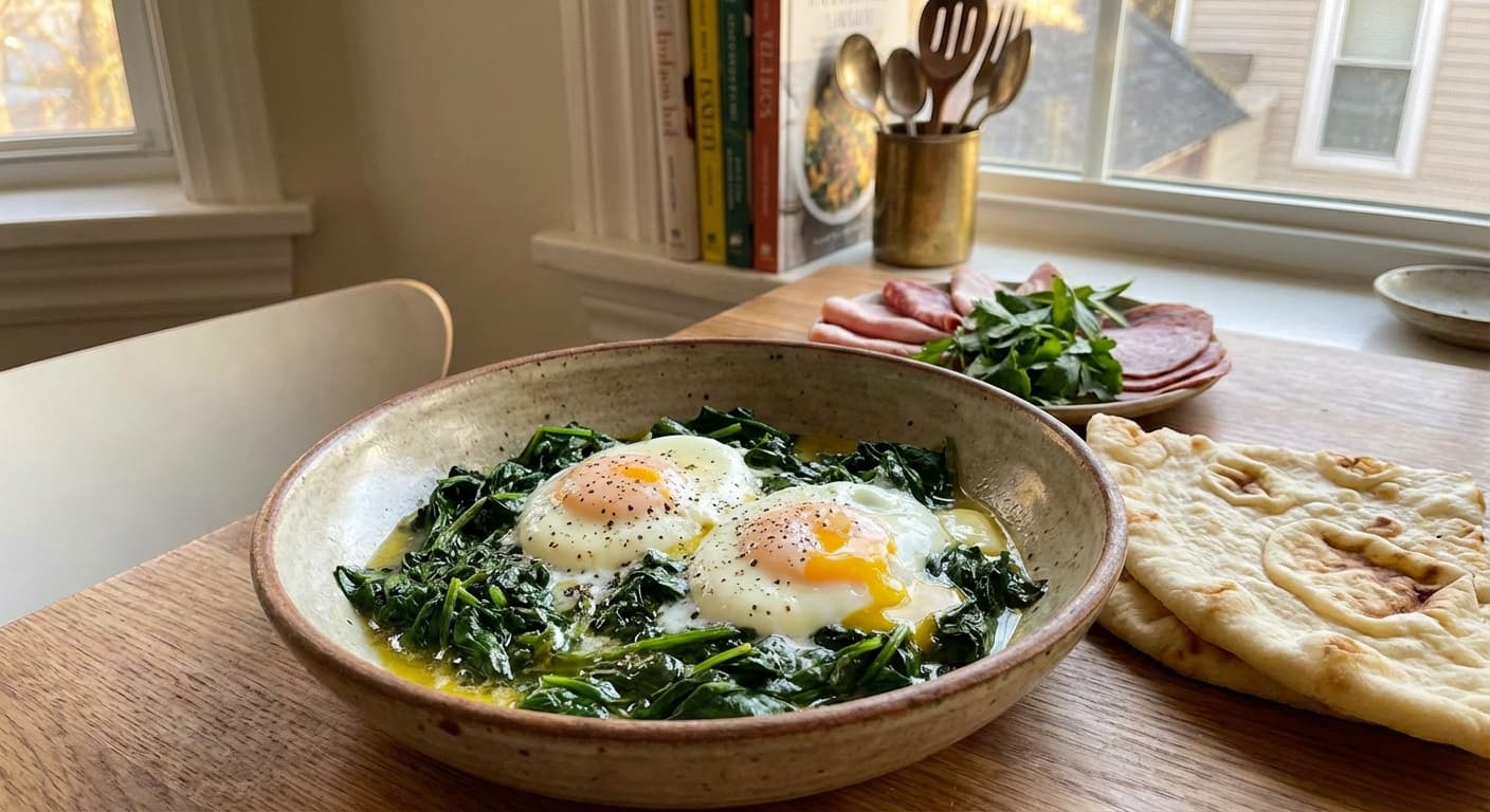 Ordour Esfanaj — Persian-Style Spinach & Egg Hors d'Oeuvre - authentic persian recipe