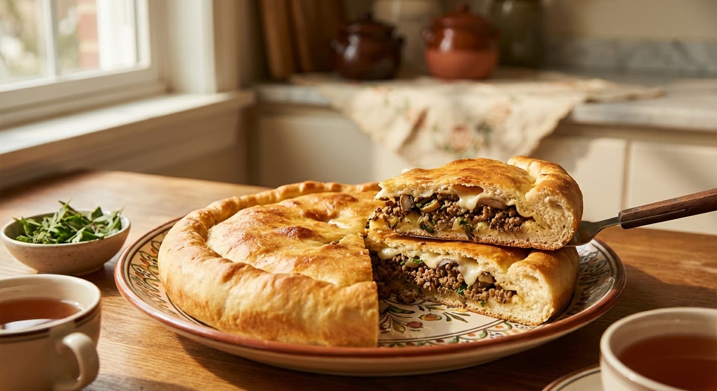 Pay Goosht — Persian Savory Meat & Mushroom Pie - authentic persian recipe