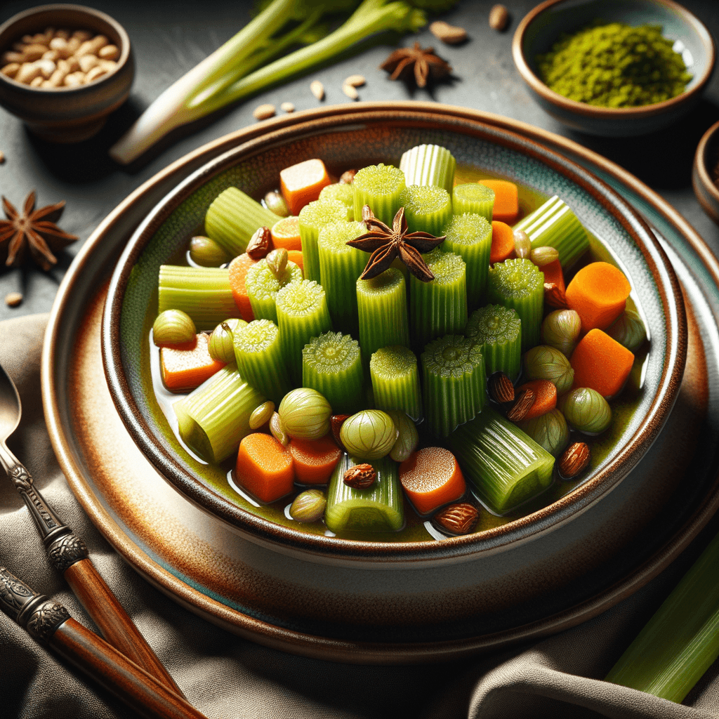 Miniature Persian Celery Stew (Khoresh Karafs Miniatori)