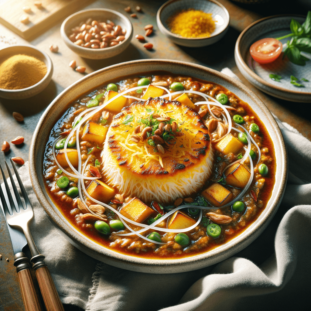 Sweet and Sour Persian Plum Stew (Khoresht Aloo Mosamma)