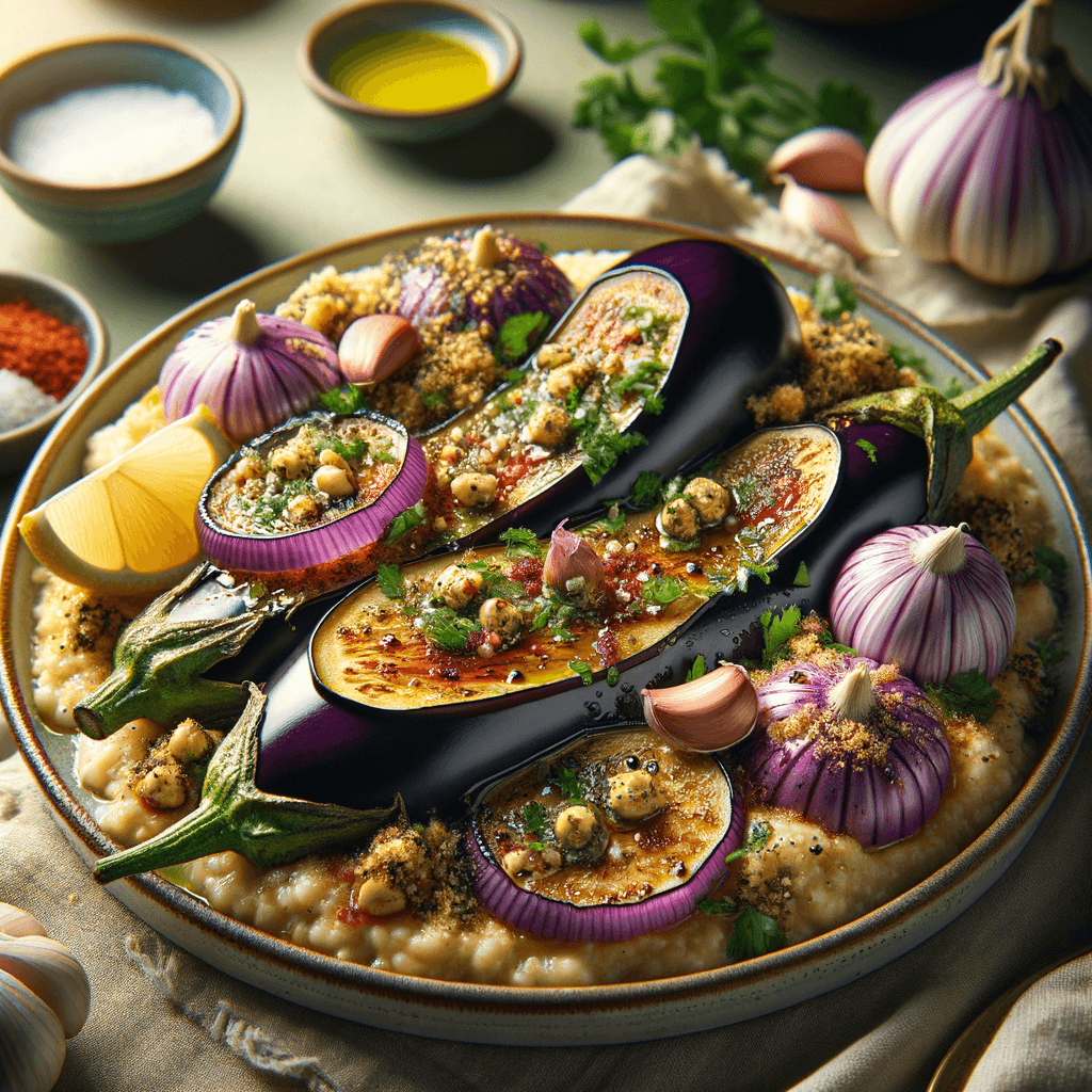 Smoky Eggplant Muttabal with Kashk (Muttabal Ba Badenjan)