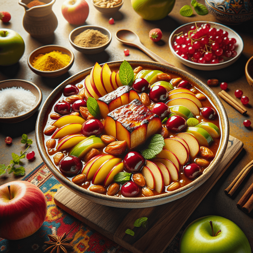 Apple and Sour Cherry Stew (Khoresht Sib o Albaloo)