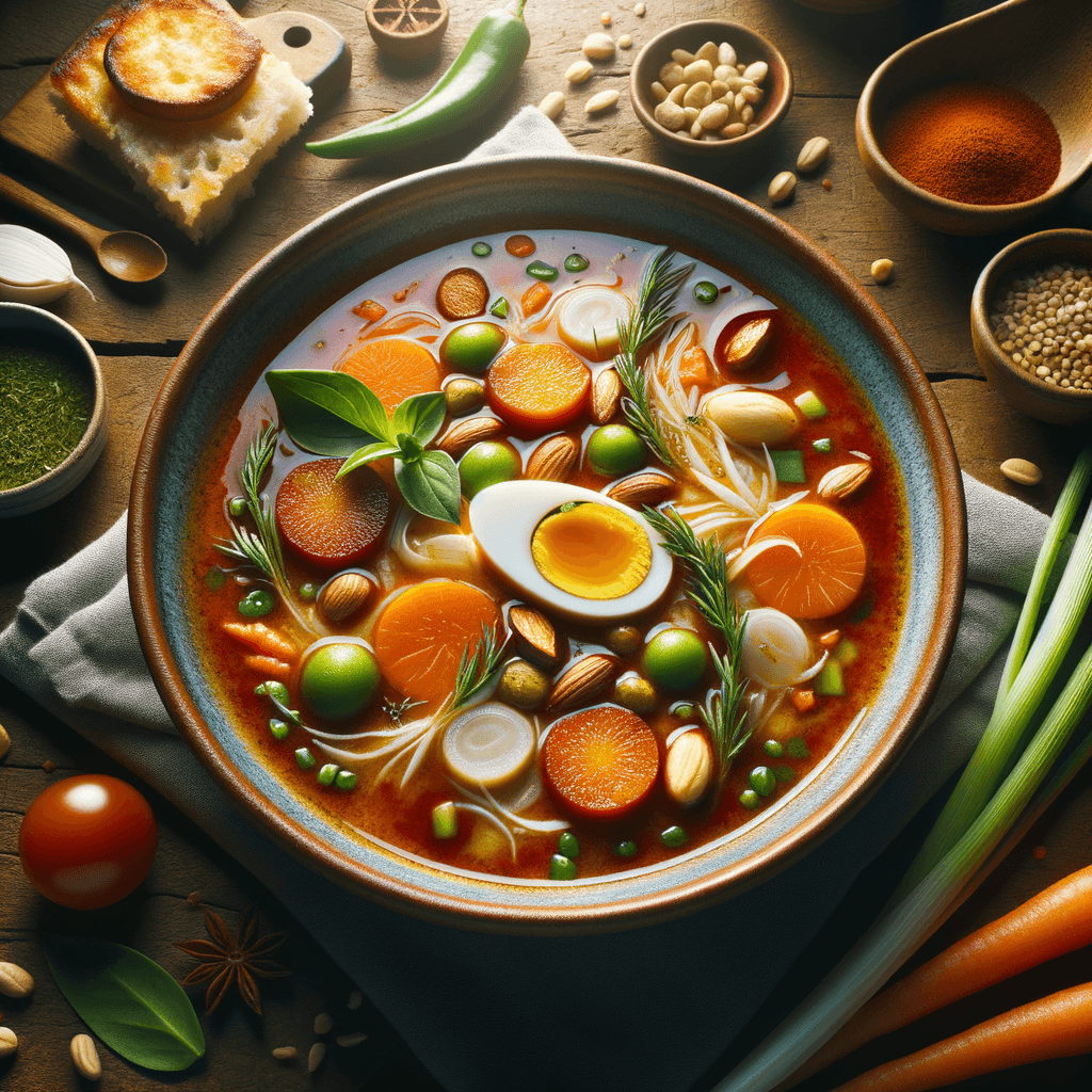Spanish-Style Beef Bone Barley Soup with Cabbage and Coriander
