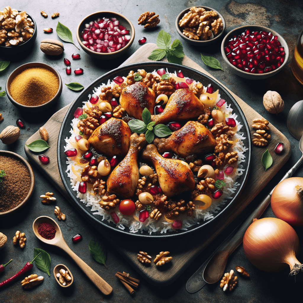 Microwave Persian Fesenjan Stew with Chicken