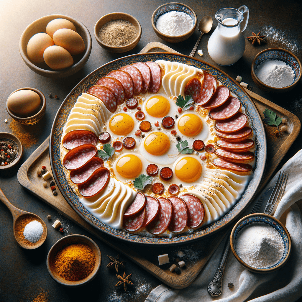 Persian Sausage Omelette (Kaghineh Kalbas)