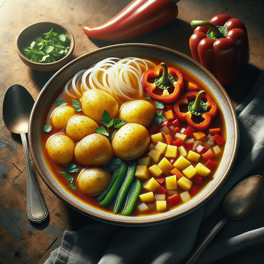 Creamy Potato and Bell Pepper Soup