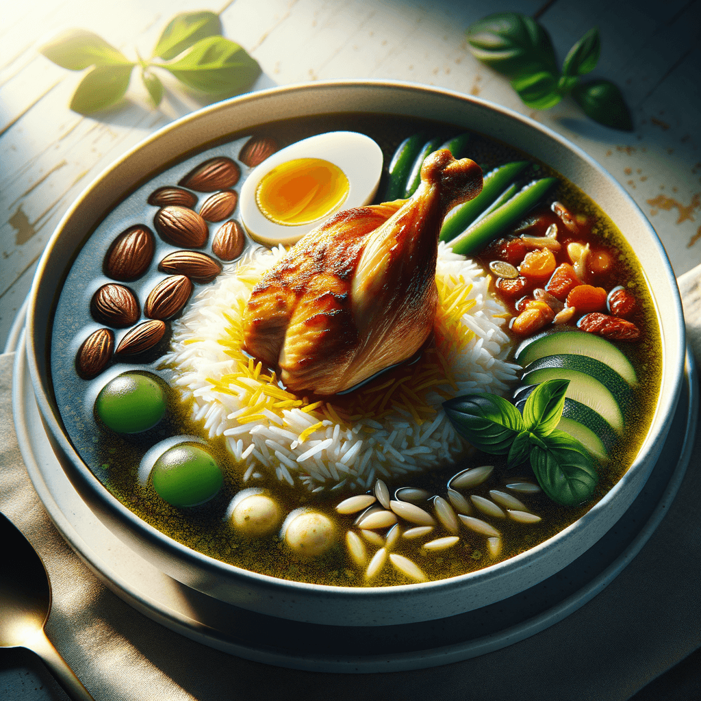 Persian Chicken and Rice Soup (Soup-e Morgh va Berenj)