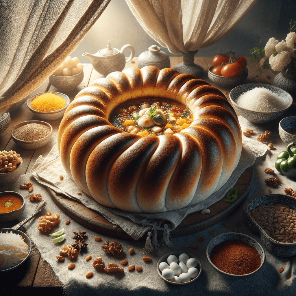 Persian Dill Soup Bread (Nan-e Soup)