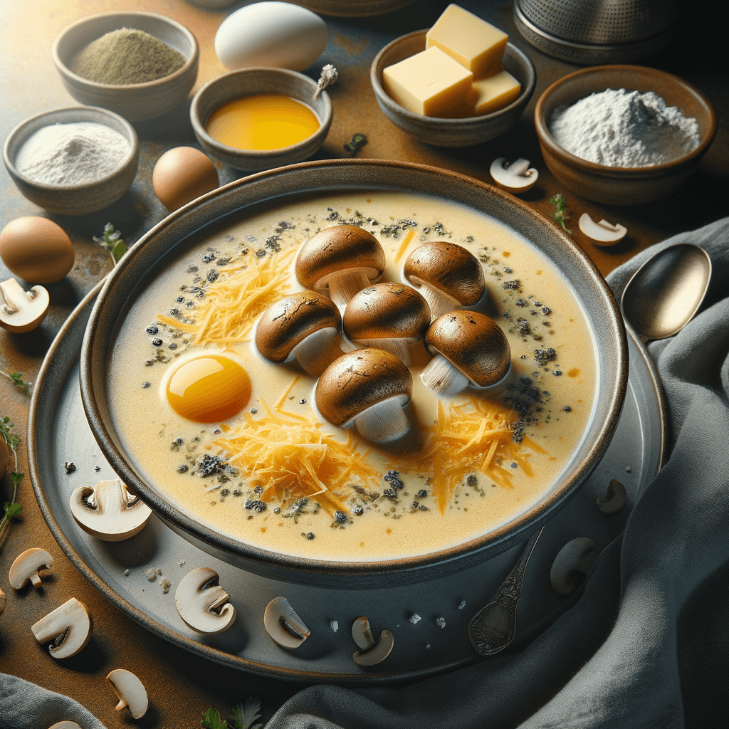 Silky Persian Mushroom Milk Soup (Soup-e Gharch ba Shir)