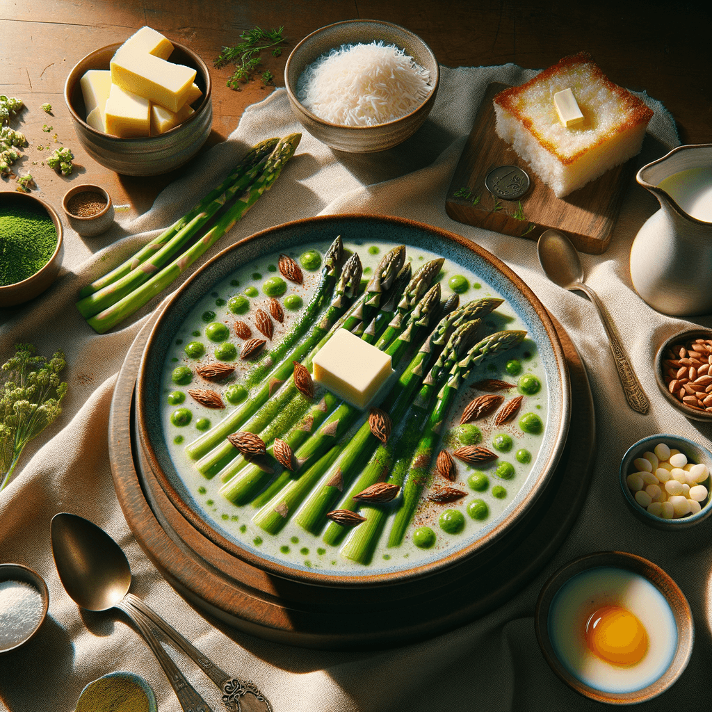 Classic Persian Asparagus Potage (Petazh-e Marchobe)