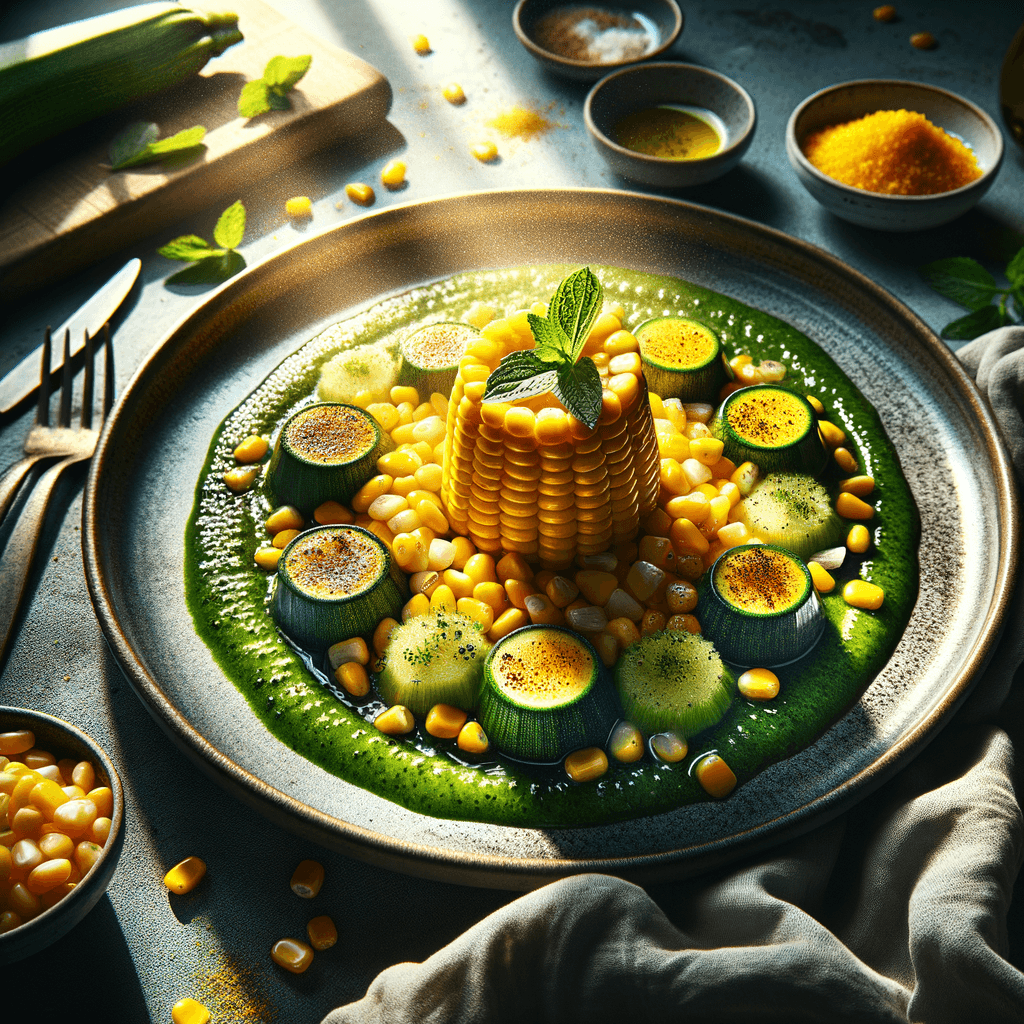 Green Corn and Zucchini Sauté with Lemon & Basil
