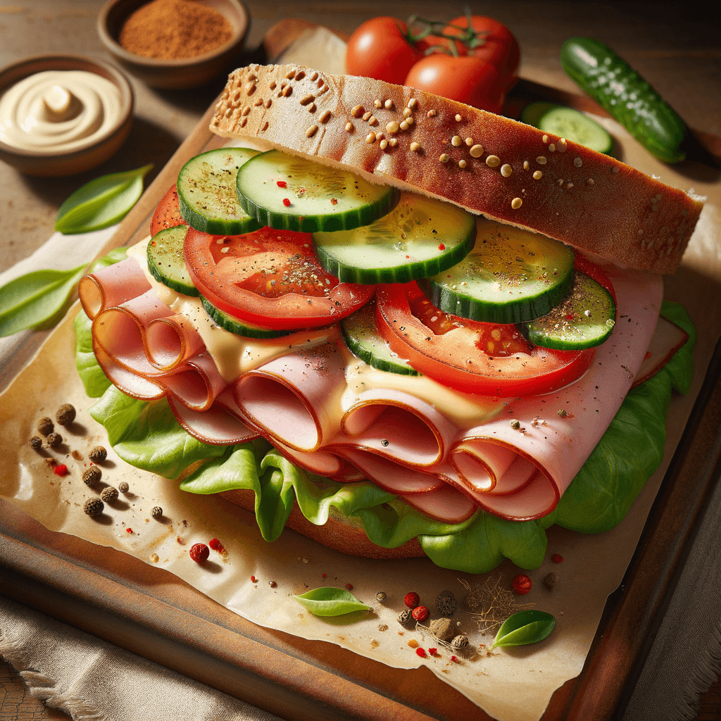 Spiced Indian-Style Ham Sandwich