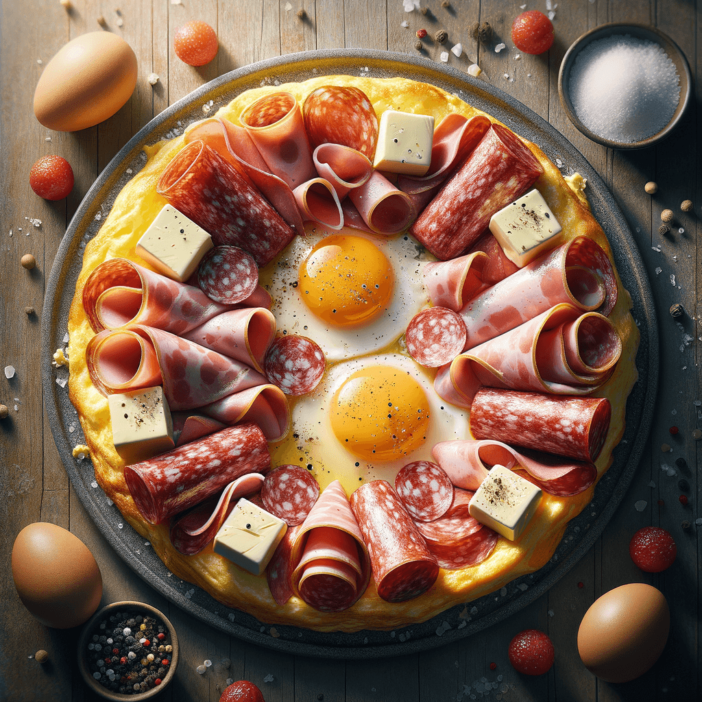 Classic Ham & Cold Cut Rolled Omelet