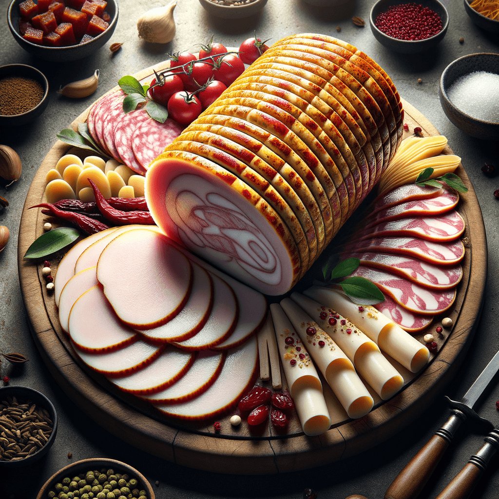 Persian-Style Chicken Mortadella (Kaalbaas Morgh)