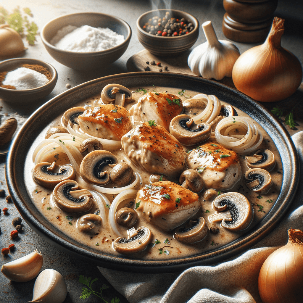 Creamy Chicken & Mushroom Stroganoff