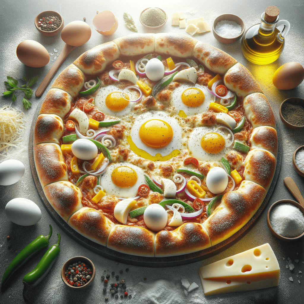 Cheese and Egg Breakfast Pizza