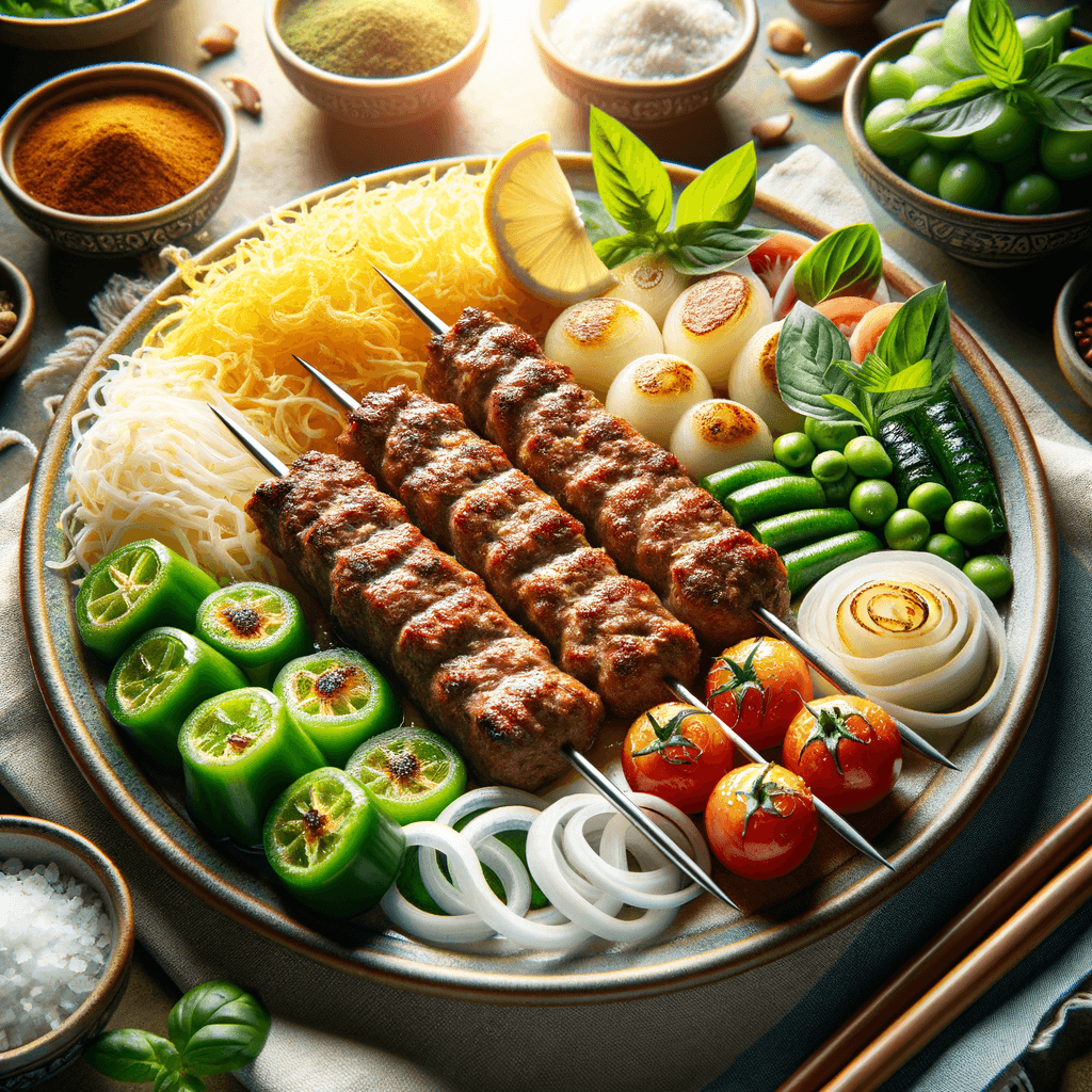 Classic Persian Chelo Kebab Koobideh