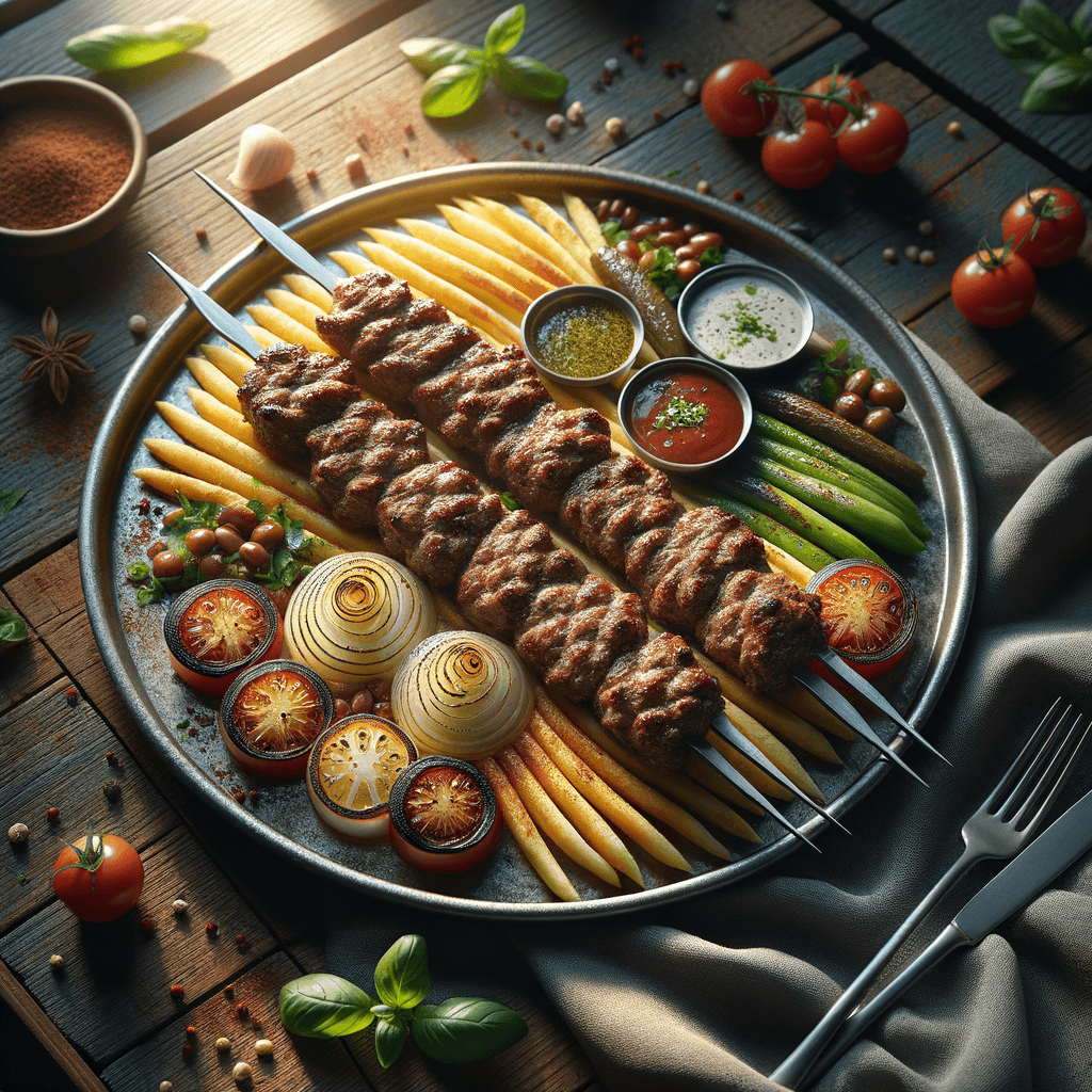 Traditional Iranian Kabab Hosseini (Steamed Lamb Kebab)