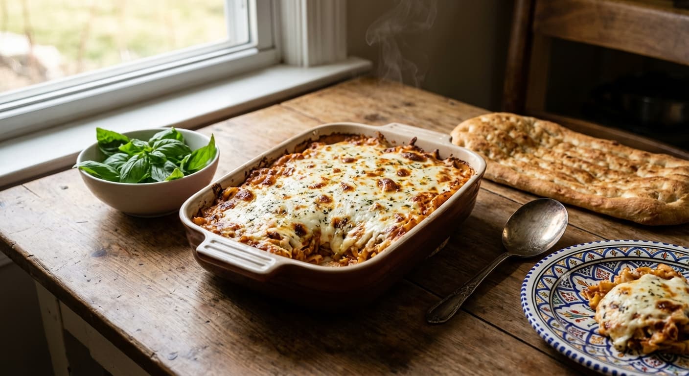 Pasta-ye Panir — Persian-Style Baked Cheese Pasta - authentic persian recipe