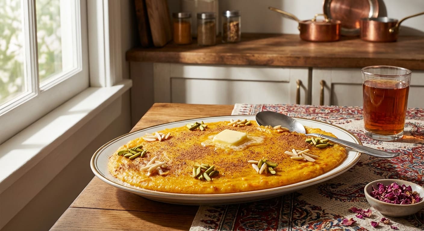 Puding-e Havij va Berenj — Persian Carrot and Rice Pudding - authentic persian recipe