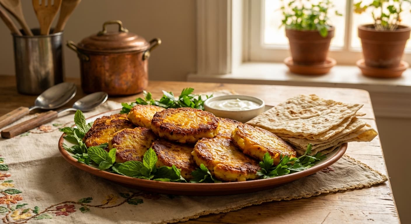 Kuku-ye Sibzamini — Persian Cheddar Potato Kuku - authentic persian recipe