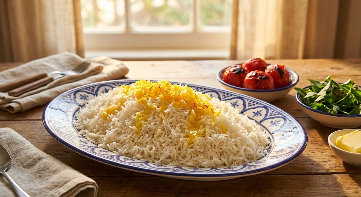 Chelo — Persian Fluffy Steamed Rice - authentic persian recipe