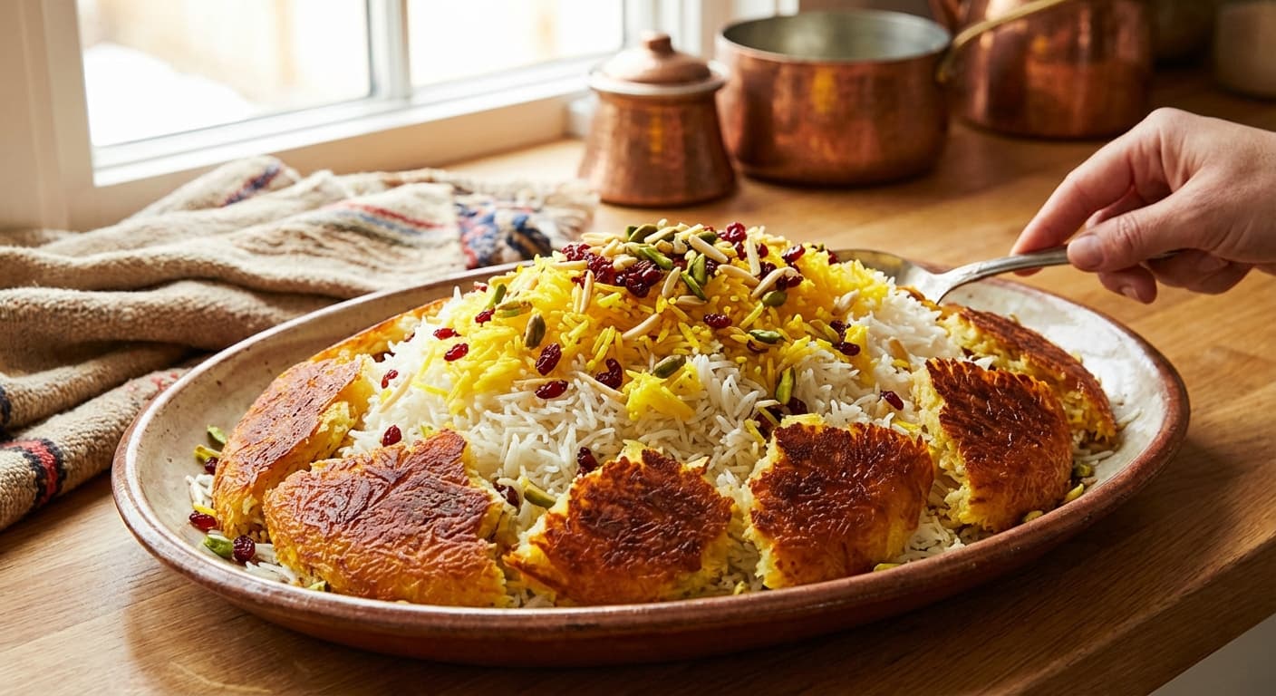 Chelo & Polow — Persian Steamed Rice with Tahdig - authentic persian recipe