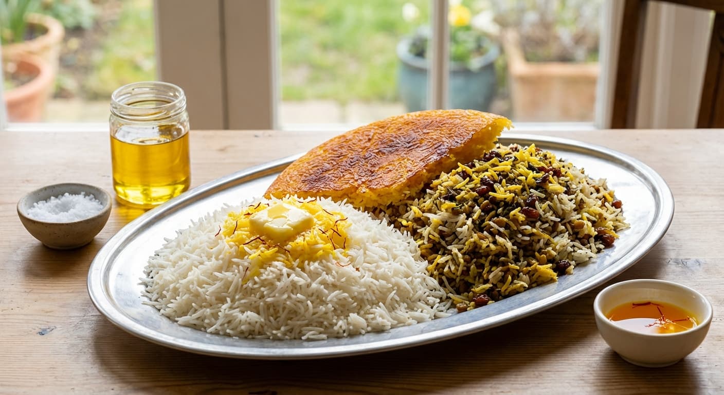 Chelo and Polow — Persian Steamed Rice & Mixed Rice Master Guide - authentic persian recipe