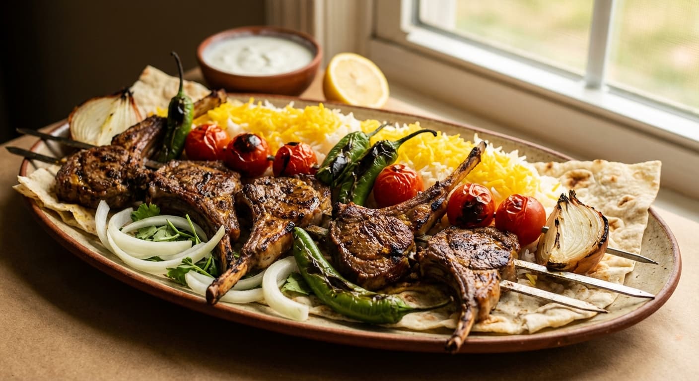 Shishlik — Persian Saffron Yogurt Lamb Chop Kebabs - authentic persian recipe