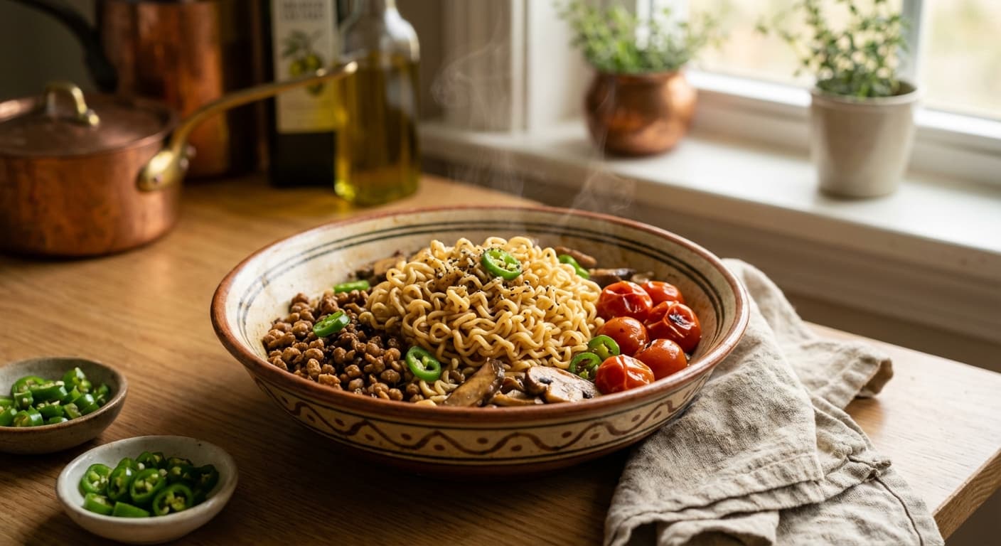 Noodl Ba Sooya Va Felfel — Persian Soy and Pepper Noodles - authentic persian recipe