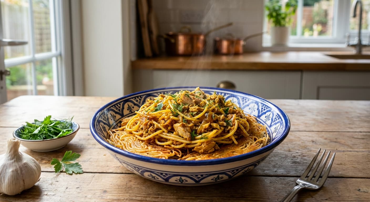 Makaroni ba Ton Mahi — Persian-Style Tuna Pasta - authentic persian recipe