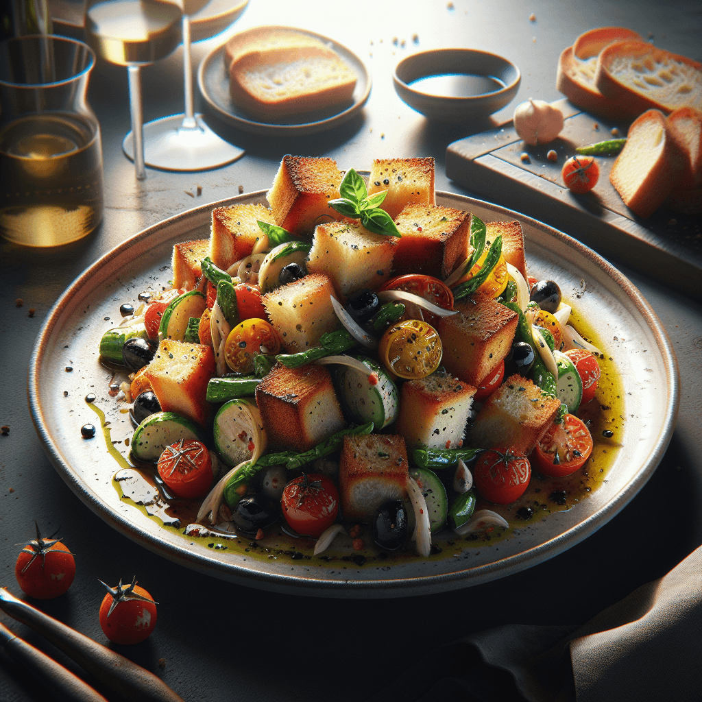 Classic Tuscan Panzanella Bread Salad