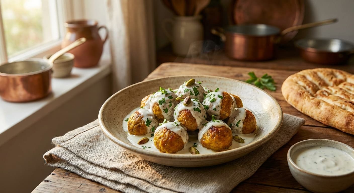 Qolqoli Gooshti — Persian Creamy Beef Meatballs - authentic persian recipe