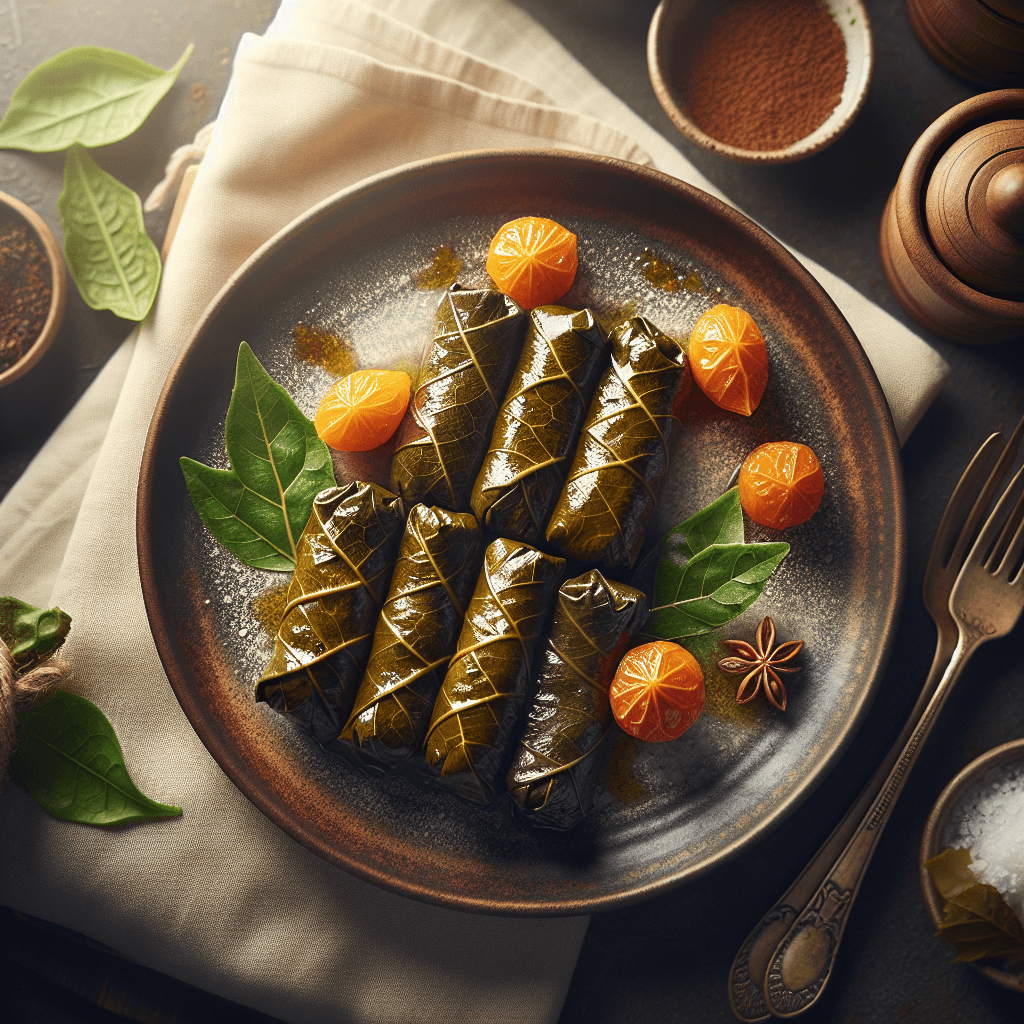 Dolmeh Barg Mo (Stuffed Grape Leaves)