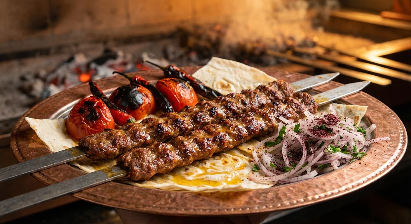 Adana Kebab — Turkish Spicy Minced Lamb Skewers - authentic turkish recipe