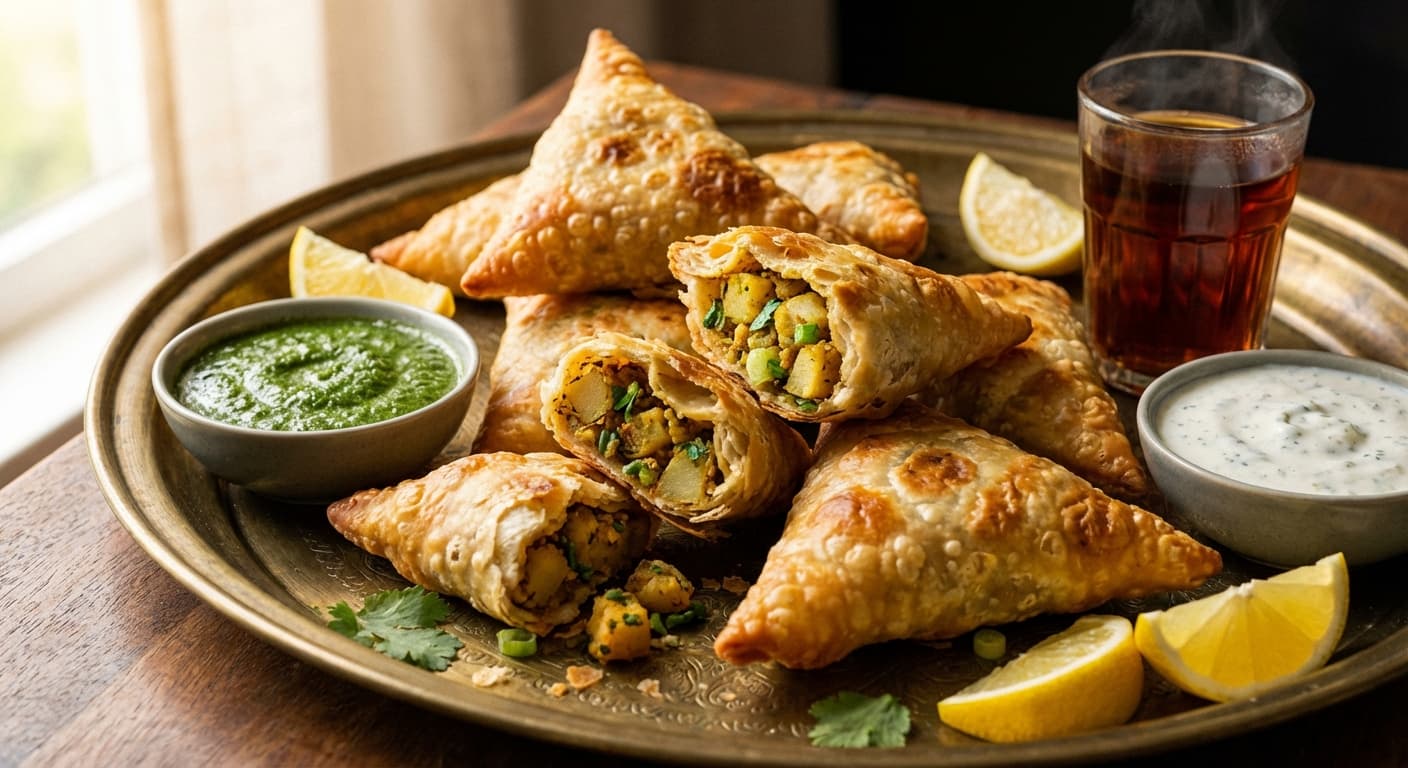 Sambosa — Afghan Crispy Fried Pastry with Spiced Potato Filling - authentic afghan recipe