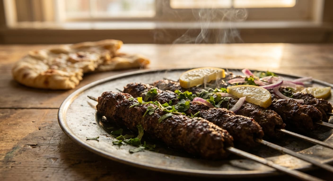 Seekh Kebab — Afghan Grilled Minced Meat Skewers with Cumin - authentic afghan recipe