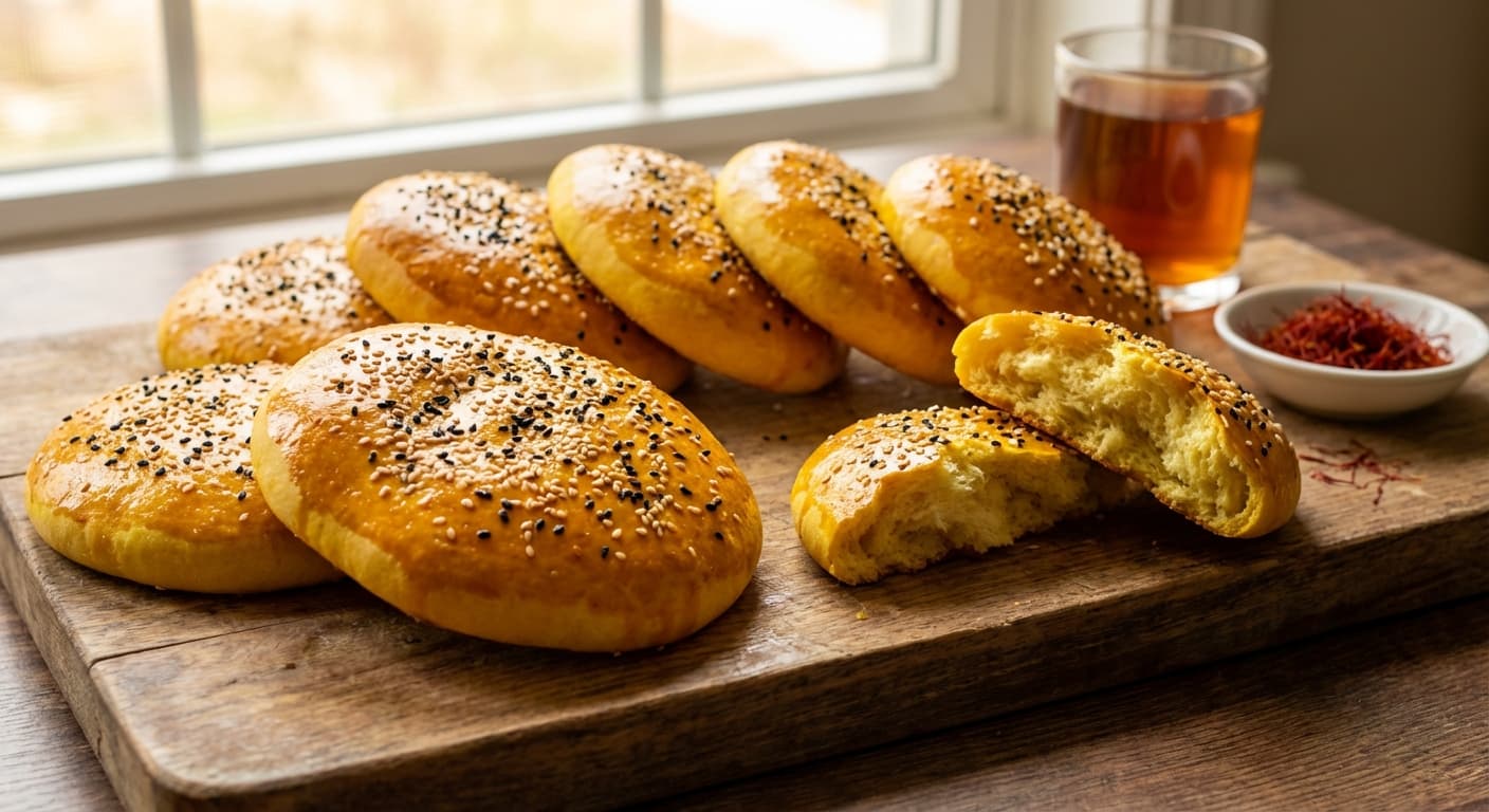 Sheermal — Afghan Saffron Milk Bread with a Gentle Sweetness - authentic afghan recipe