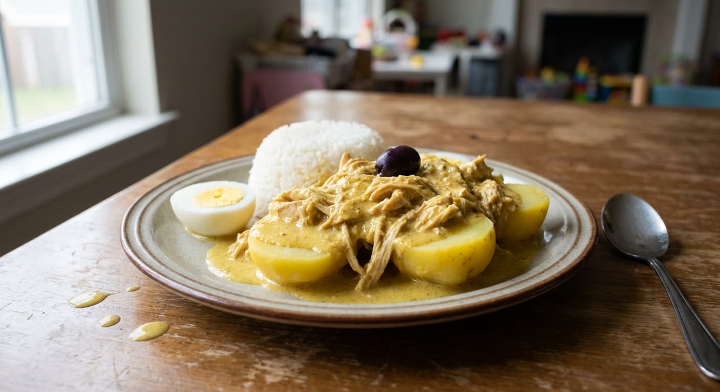 Peruvian Creamed Chili Chicken — Silky Ají Amarillo Chicken Stew - authentic peruvian recipe