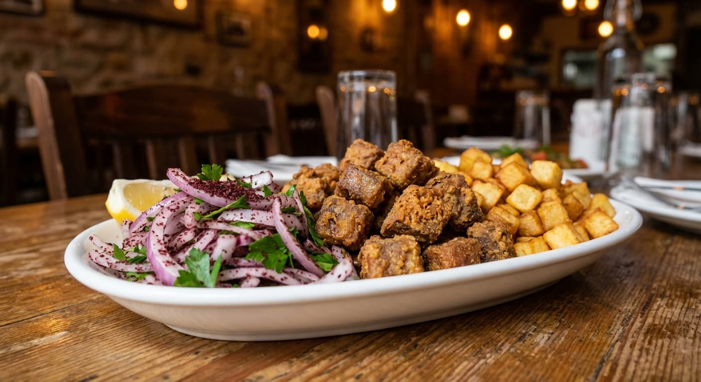 Arnavut Ciğeri — Turkish Albanian-Style Fried Liver with Onions - authentic turkish recipe