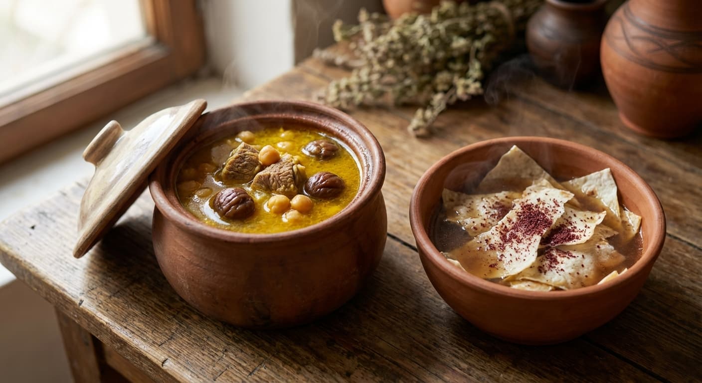 Azerbaijani Piti — Lamb and Chickpea Soup Baked in a Clay Pot - authentic azerbaijani recipe