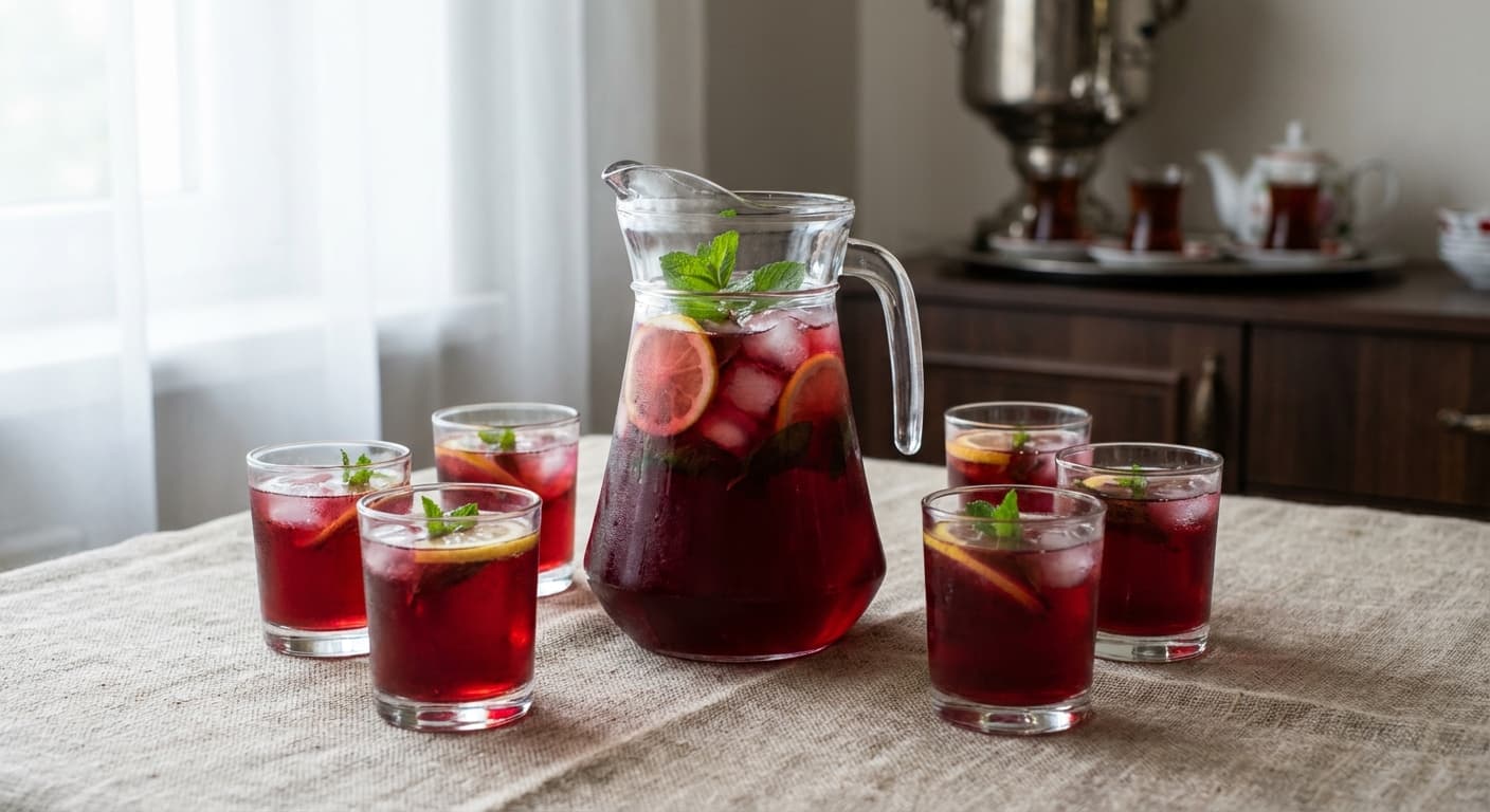 Sharbat — Azerbaijani Fruit Syrup Summer Drink - authentic azerbaijani recipe