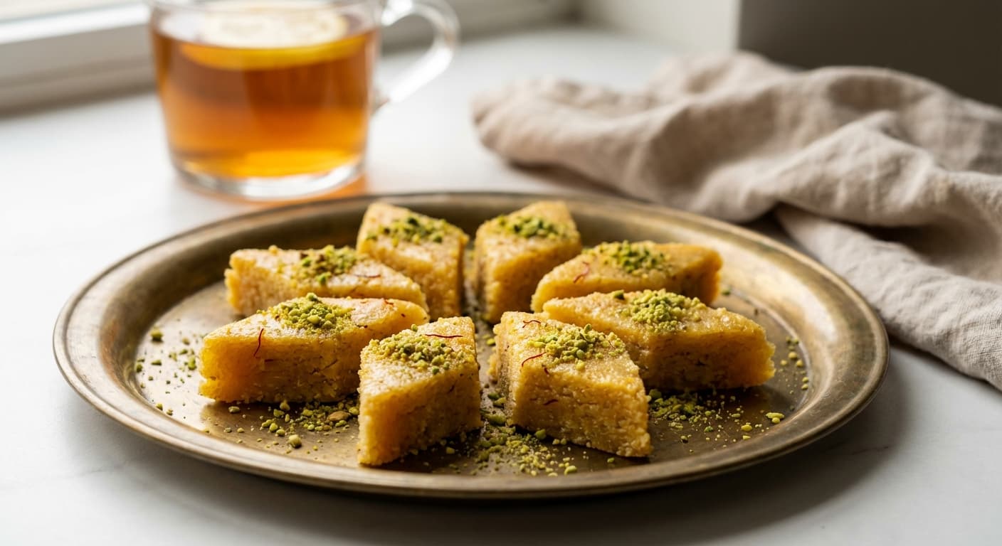 Badam Halva — Azerbaijani Crumbly Almond Festival Sweet - authentic azerbaijani recipe