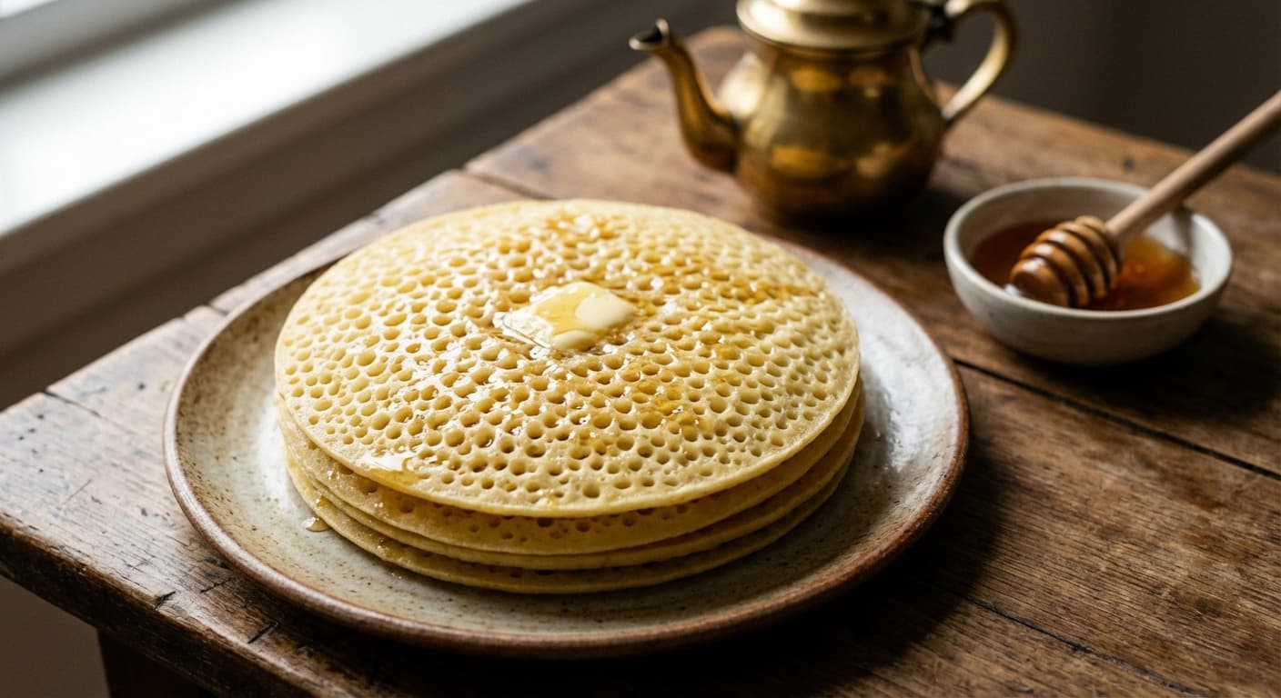 Baghrir — Moroccan Thousand-Hole Semolina Pancakes - authentic moroccan recipe