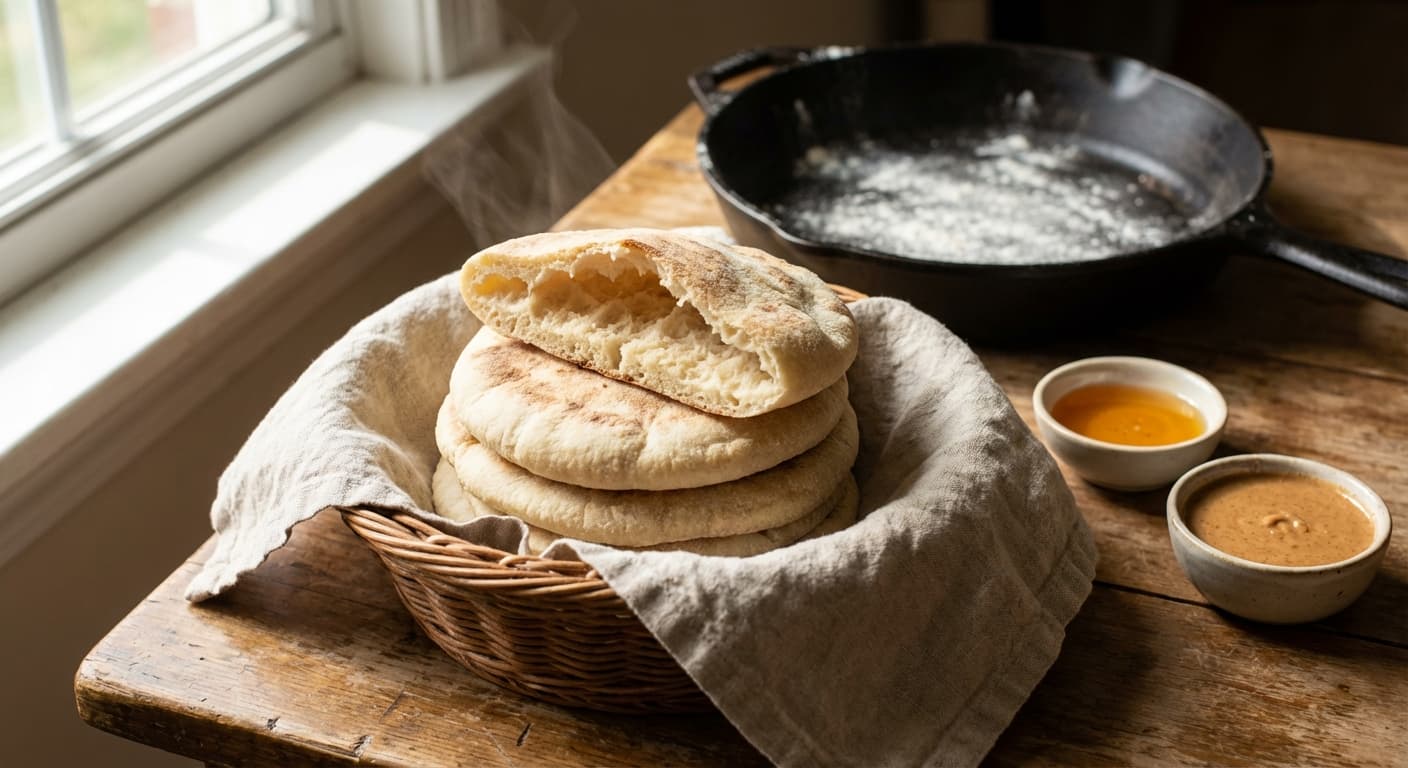 Batbout — Moroccan Soft Pan-Cooked Flatbread - authentic moroccan recipe