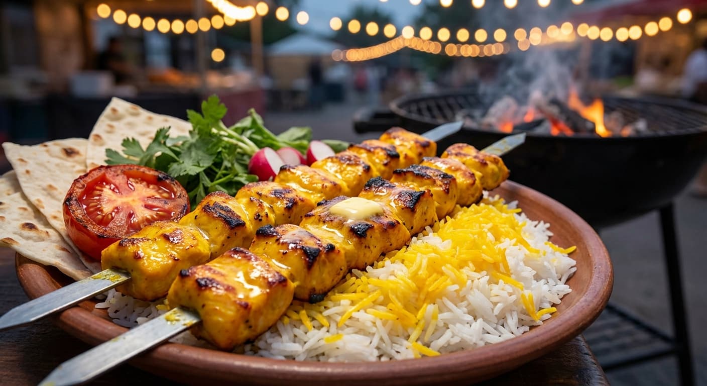 Joojeh Kebab - e Za'farani - authentic persian recipe