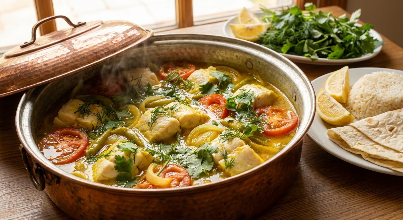 Buglama — Azerbaijani Steamed Fish or Lamb with Tomatoes - authentic azerbaijani recipe