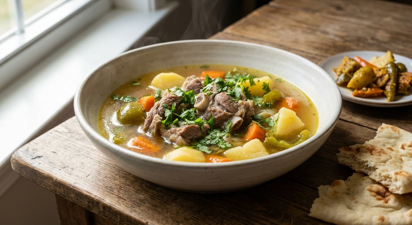 Chainaki — Afghan One-Pot Lamb and Vegetable Broth - authentic afghan recipe