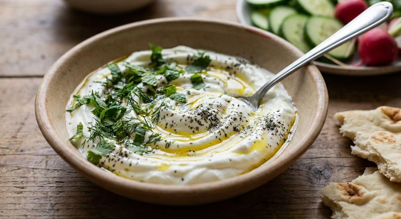 Chaka — Afghan Thick Strained Yogurt with Herbs - authentic afghan recipe