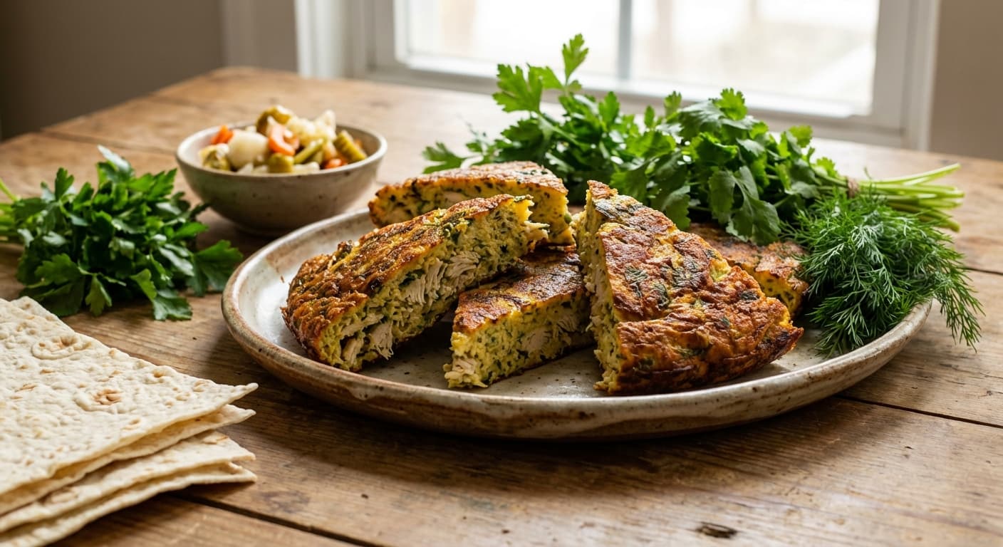 Chicken Kuku — Herb-Scented Persian Chicken Frittata - authentic persian recipe